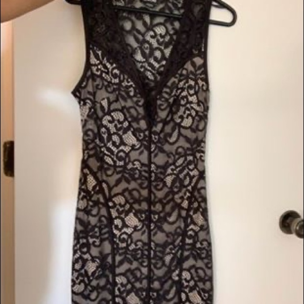 Black lace dress